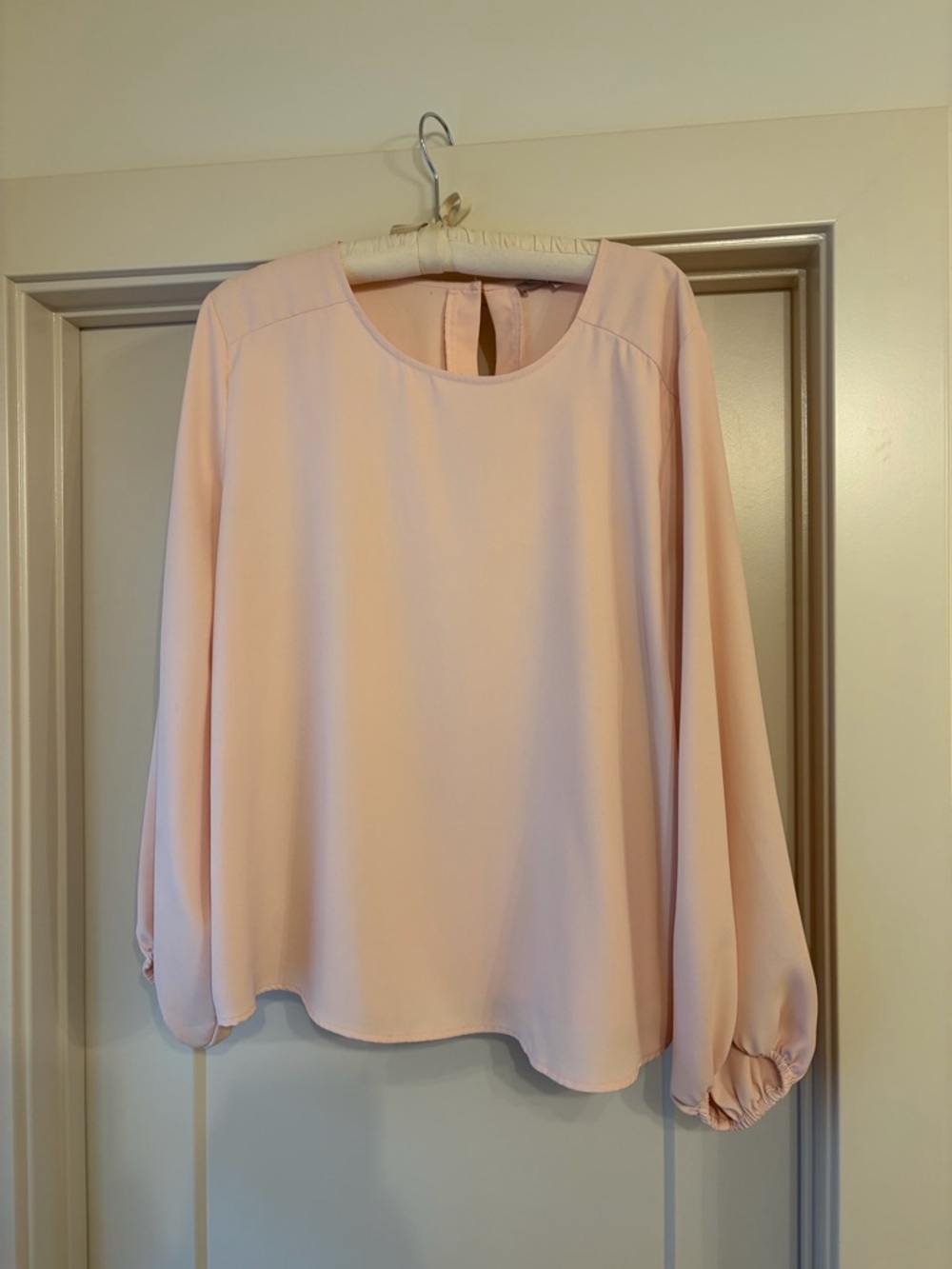 Loft L flowy top, pale pink